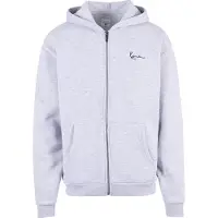 Karl kani Veste de survêtement 'Essential' gris chiné / noir