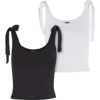 Urban Classics Tb7520a Sleeveless Top 2 Units Blanc,Noir XL Femme