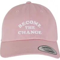 Mister tee Casquette 'Become Change' rose / blanc