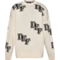 DEF Pull-over beige clair / noir