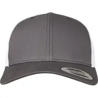 Flexfit Casquette gris foncé / blanc