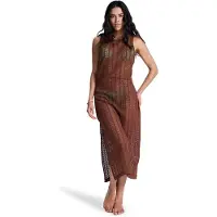 Roxy Playa Mood Sleeveless Dress Marron L Femme