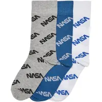 Mister tee Chaussettes bleu / gris chiné / noir / blanc