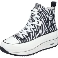 Rieker chaussures à lacets en blanc/blanc combiné, taille 37