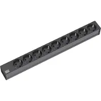Bachmann - Rallonge (rack montable) - CA 250 V - 9 prises de sortie - 1U - 48.3 cm (19") (333.506)