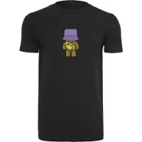 Mister tee T-Shirt marron / jaune / violet / noir