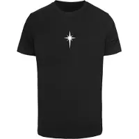 Mister tee T-Shirt 'Blazin Star' noir / blanc
