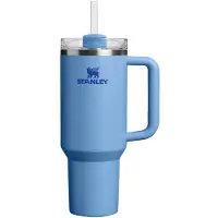 Stanley Quencher H2.O FlowState Tumbler gobelet en acier inoxydable avec paille grand format Blue Sky 1 pcs