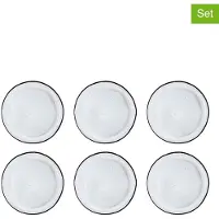 Bjorn assiette IRIS Ø26cm - 6 pièces - Blanc ivoire