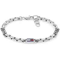Tommy Hilfiger 3d Flag Metal Bracelet Argenté Homme