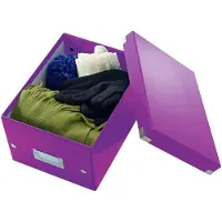 Leitz Boîte de rangement Click + Store , en carton, pour format A5, violet