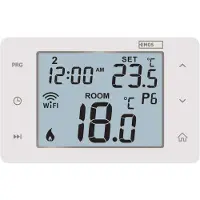 Emos GoSmart Thermostat pour chauffage au sol P56201UF avec WiFi, programmable, câblé, Thermostat, Blanc