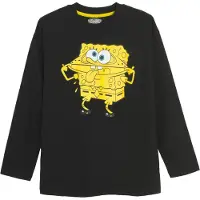 Cool Club T-Shirt 'SPONGEBOB' bleu néon / jaune / noir / blanc