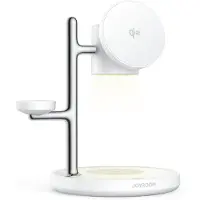 JOYROOM Chargeur sans fil Qi2 4-en-1 Desktop - Blanc