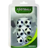 Carromco - Balles Baby-Foot - Noir/Blanc - Lot De 6