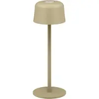 Goobay 77678 Lampe de table LED sans fil, taille S, 25 cm, beige, 0,5 m - avectactile, 150 lm, blanc chaud (3000 K)