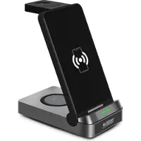 Urban Factory SWC40UF, Intérieur, USB, Chargement sans fil, 1 m, Noir