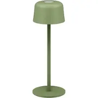 Goobay Lampe de table LED sans fil 77677, taille S, 25 cm, verte, 0,5 m - avectactile, 150 lm, blanc chaud (3000 K)