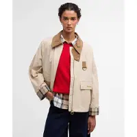 Barbour pour femme. LSP0311 Veste imperméable Icons Spey beige (M), Casuel, Coton