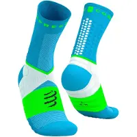 Compressport Chaussettes Ultra Trail V2.0 Bleu Vert, Taille Taille 4