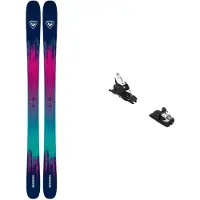 Rossignol - Packs (skis + fix) - Skis freeride - Pack Sender 100 2027 pour Homme en Bois - Violet