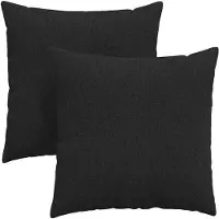 vidaXL Coussins de canapé 2 pcs Noir 60 x 60 cm tissu