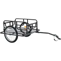Syfax Remorque de vélo 130x73x48,5 cm acier noir