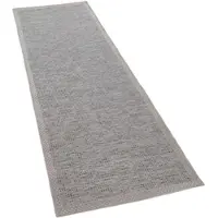 Paco Home Tapis d'intérieur et d'extérieur Balcon Terrasse Tapis de cuisine Bordures Design Moderne Beige Dimensions 80 x 150 cm