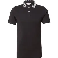 GUESS pour homme. M6GP66K3070 Polo Nolan noir (M), Casuel, Coton, Manche courte