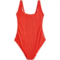 Next Maillot de bain rouge orangé
