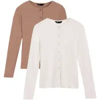 Friends Like These Cardigan ivoire / cappuccino