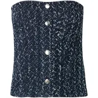 IRO Haut 'VANNY' bleu denim / bleu foncé