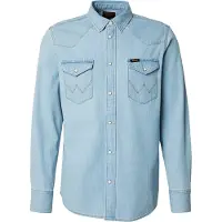 Wrangler Western Long Sleeve Shirt Bleu 2XL Homme