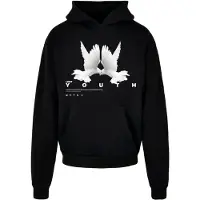 Lost Youth Sweat-shirt 'Dove' rouge pastel / noir / blanc