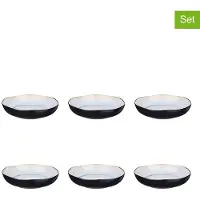 Bjorn Lot De 6 Assiettes Creuses En Grès Blanc D22.5