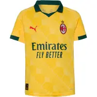 Puma T-Shirt fonctionnel 'AC Mailand 25-26 3rd' jaune / vert foncé / rouge / blanc