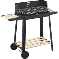 Casa.pro Chariot de barbecue Ari Barbecue au charbon de bois BBQ