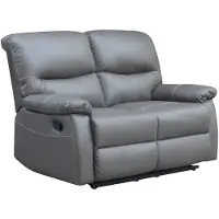 HABITAT ET JARDIN Canapé relax "Lincoln" - 197 x 89 x 103 cm - 3 places - Noir / Gris foncé
