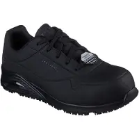SKECHERS Baskets de sécurité pour hommes UNO SR - DOLTIN 200177EC BLK noir, pointure : 47,5 EU