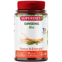 SuperDiet SUPER DIET Ginseng Bio - 10% avec le code: 926CE 45 pc(s) Capsule(S)