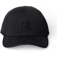 C.P. Company pour homme. 20CMAC048A006288A Casquette en gabardine noire (OSFA), Casuel, Coton