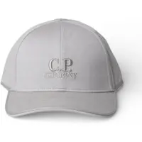 C.P. Company pour homme. 20CMAC048A006288A Casquette en gabardine grise (OSFA), Casuel, Coton