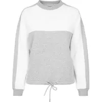 Urban Classics Sweat-shirt gris / blanc