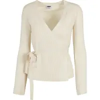Urban Classics Rib Knit Wrapped Cardigan Beige S Femme