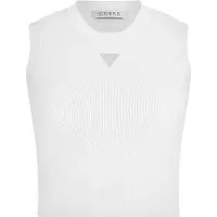 GUESS Alexia Sleeveless T-shirt Blanc M Femme