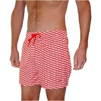 Emporio Armani pour homme. EM000583_AF12342 Maillot de bain de base rouge (S), Beachwear, Polyester