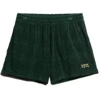 Superdry pour femme. W7110459A Short en maille bouclée Country Club vert (36), Casuel, Coton