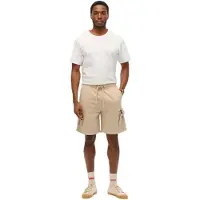 Superdry pour homme. M7110480A Cargo court à surpiqûres contrastantes beige (M), Casuel, Coton