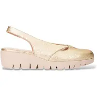 Wonders pour femme. C-33351 Sandales en cuir confort or (39), Doré, 3 à 5 cm, Aucun, Casuel