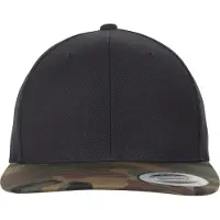 Flexfit Casquette chocolat / ocre / vert foncé / noir
